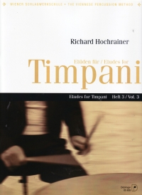Hochrainer Etuden Fur Timpani Heft 3 Sheet Music Songbook