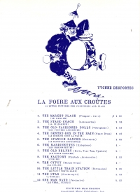 Desportes La Foire Aux Croutes 12 Percussion/pno Sheet Music Songbook