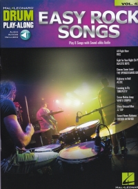 Drum Play Along 42 Easy Rock Songs + Online Sheet Music Songbook