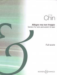 Unsuk Chin Allegro Ma Non Troppo Percussion & Tape Sheet Music Songbook