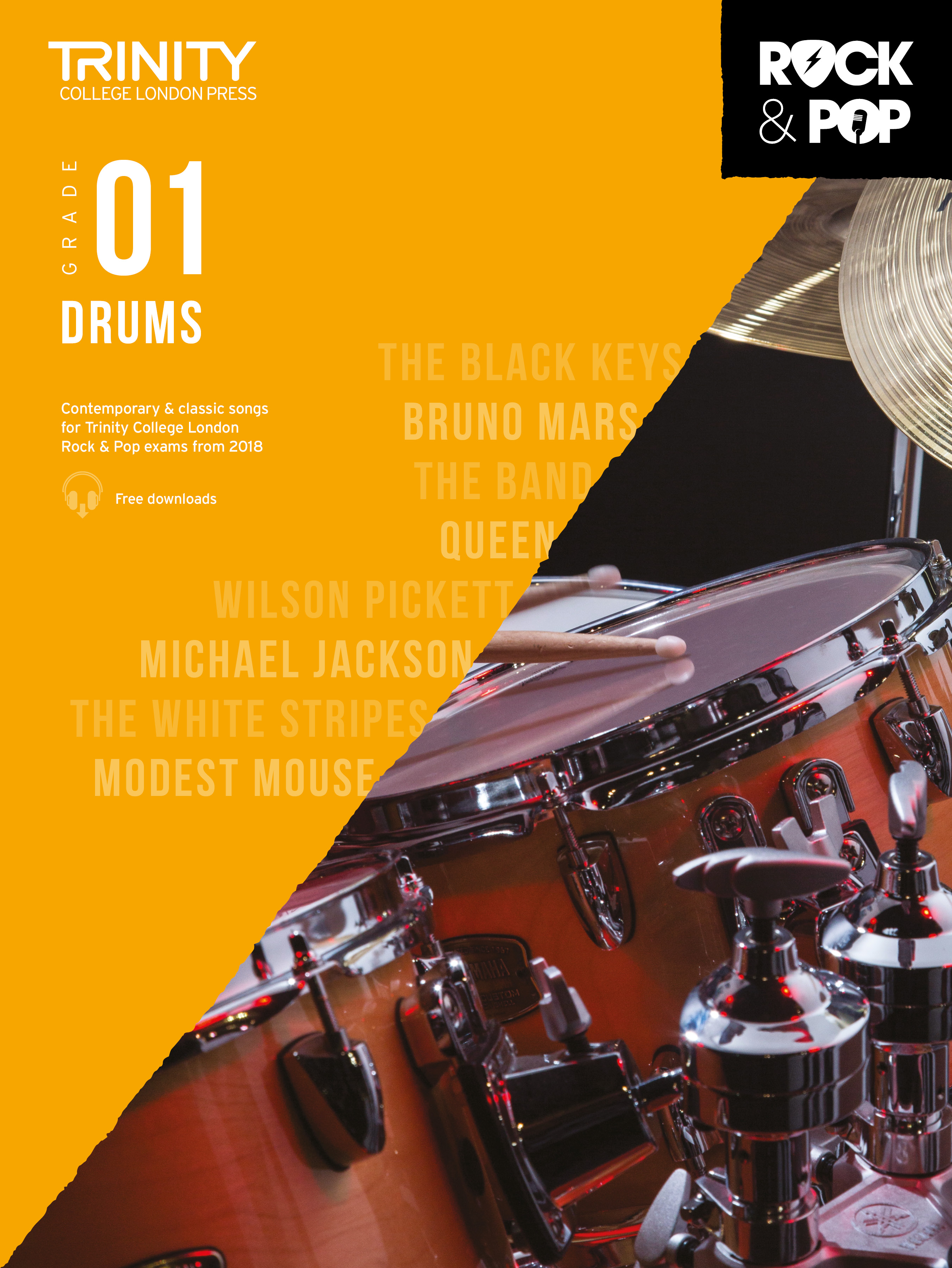 Trinity Rock & Pop 2018 Drums Grade 1 Sheet Music Songbook