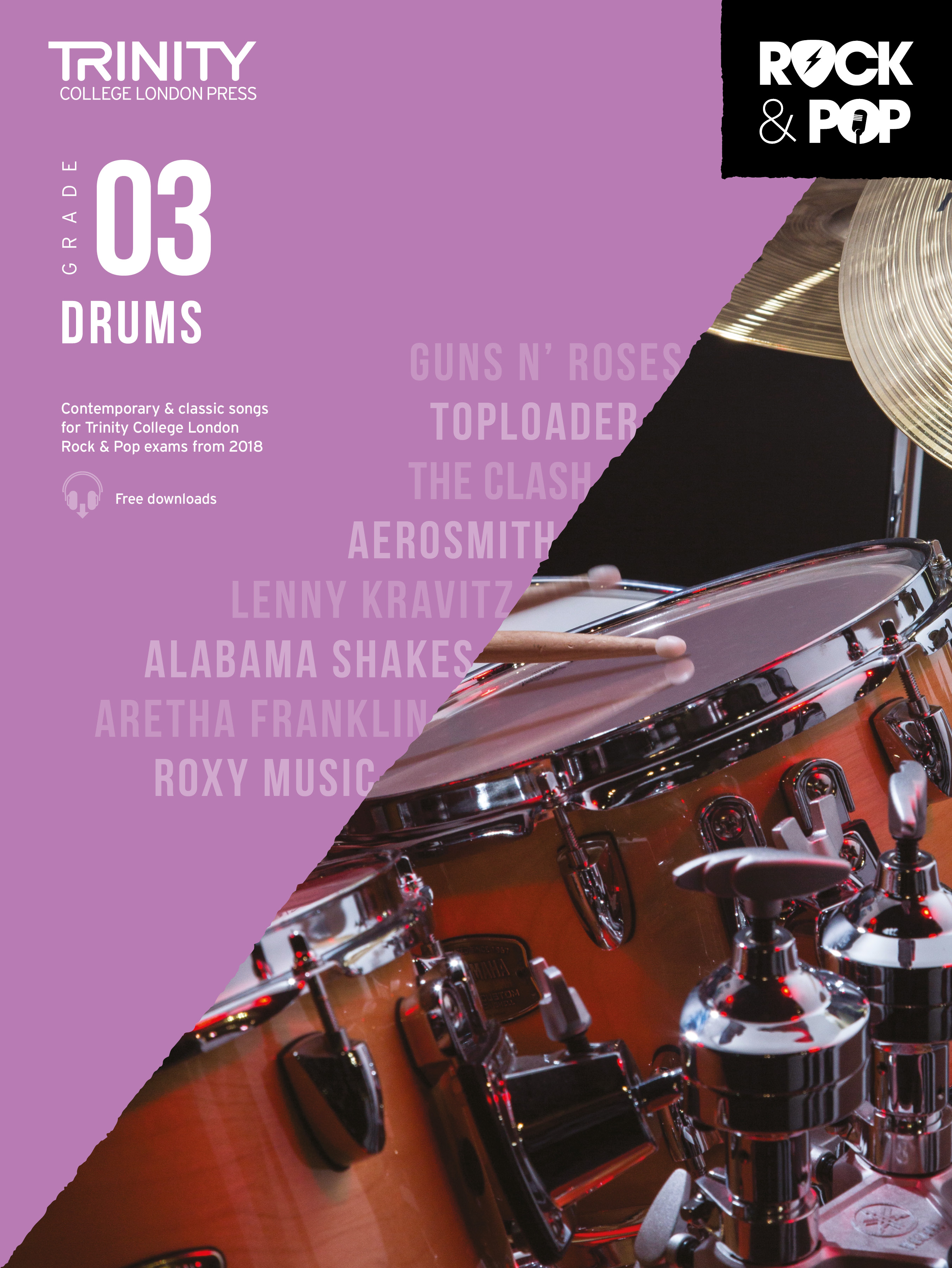 Trinity Rock & Pop 2018 Drums Grade 3 Sheet Music Songbook