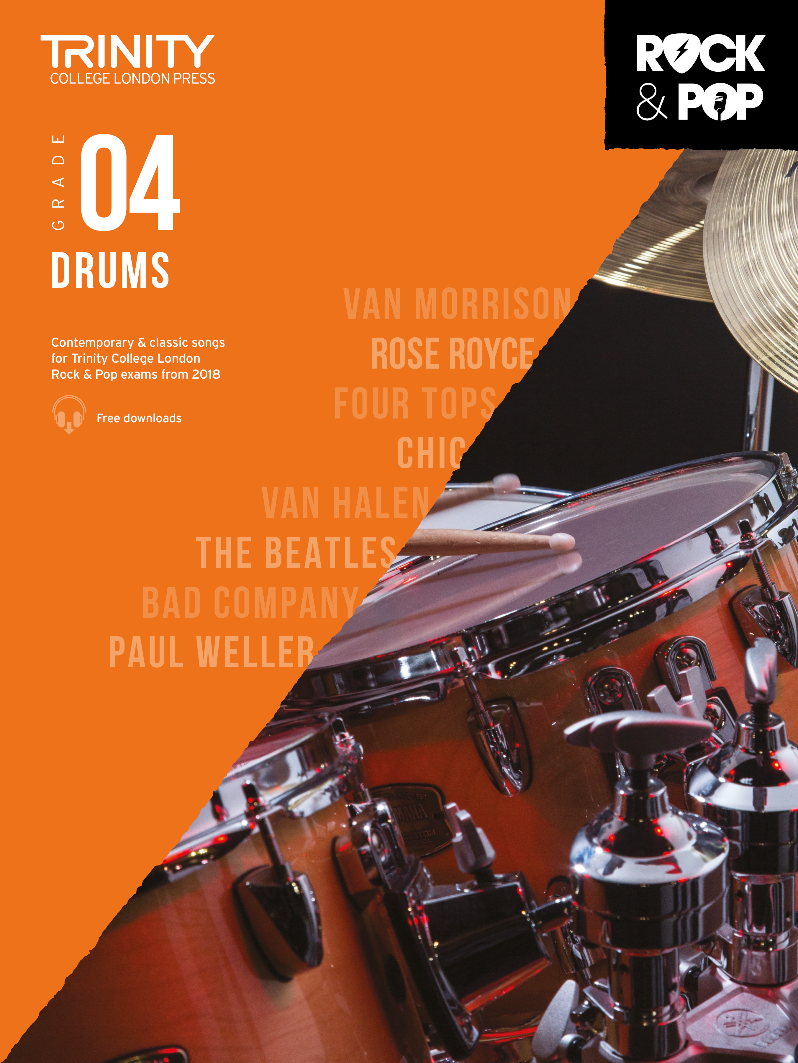 Trinity Rock & Pop 2018 Drums Grade 4 Sheet Music Songbook