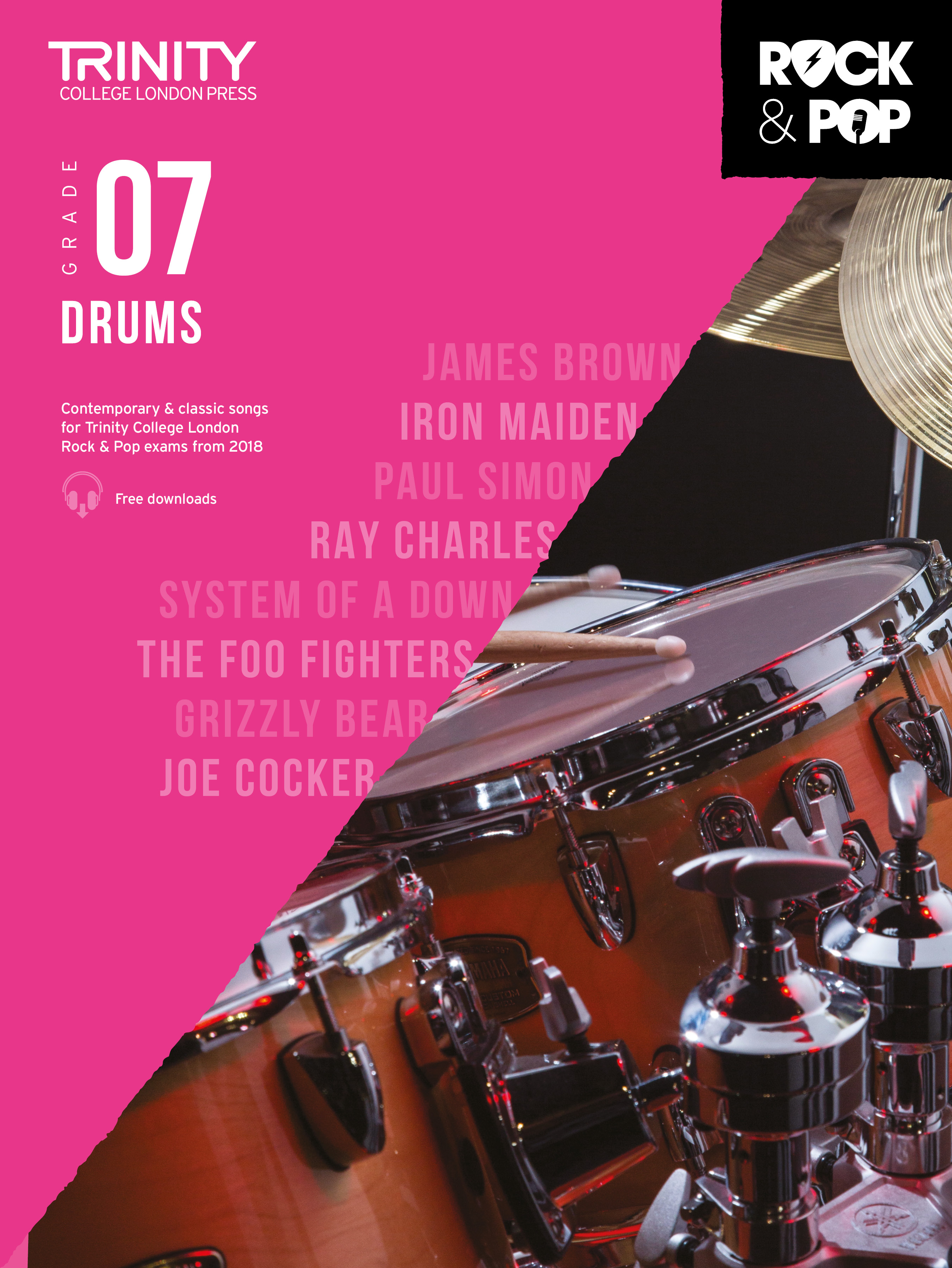 Trinity Rock & Pop 2018 Drums Grade 7 Sheet Music Songbook