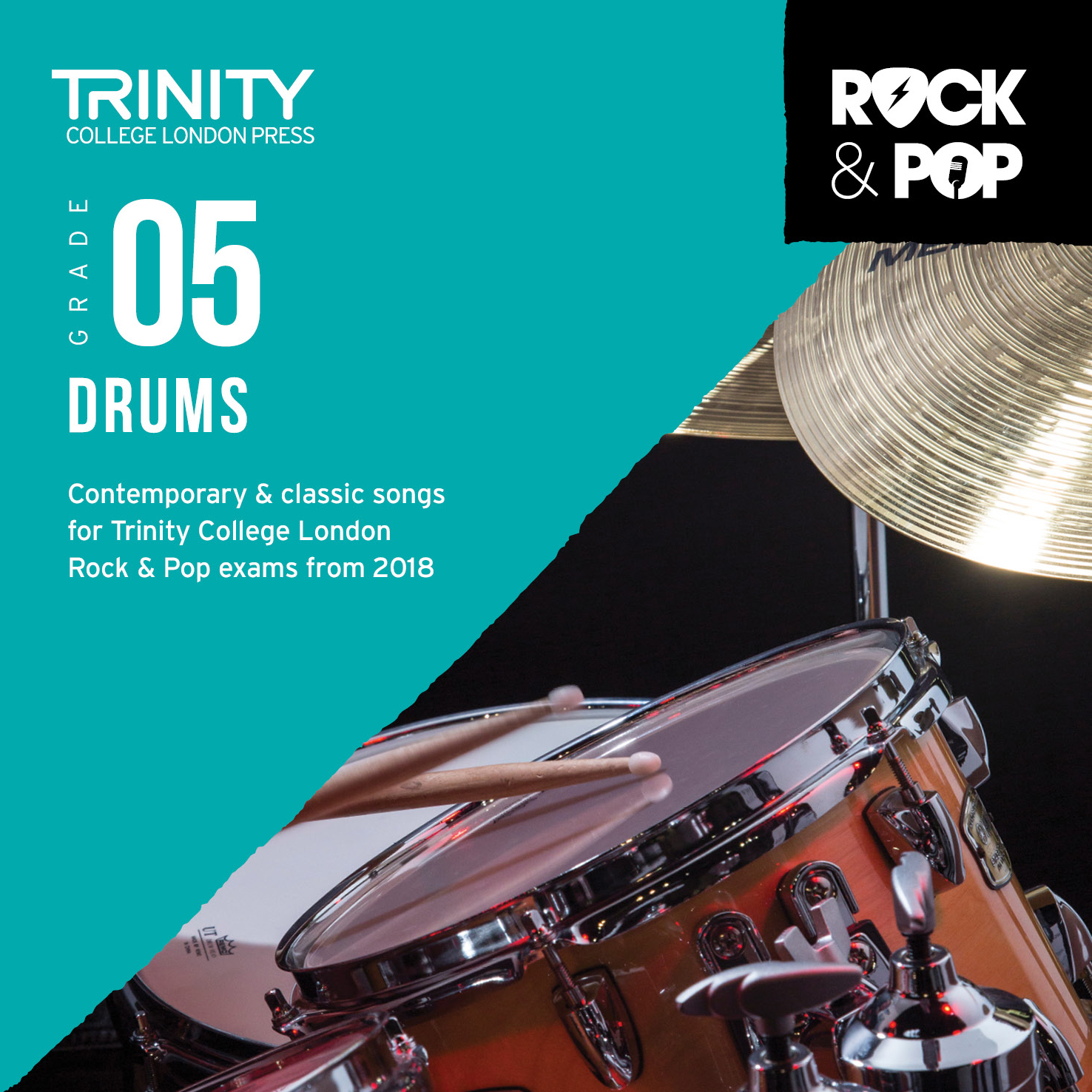 Trinity Rock & Pop 2018 Drums Grade 5 Cd Sheet Music Songbook