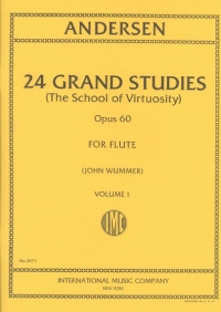 Andersen 24 Grand Studies Op60 Vol 2 Flute Sheet Music Songbook