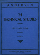 Andersen 24 Technical Studies Op63 Vol 2 Flute Sheet Music Songbook