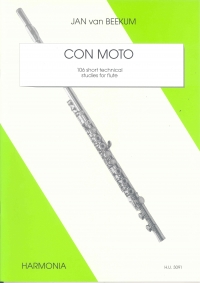 Beekum Con Moto 106 Short Tech Studies Flute Sheet Music Songbook