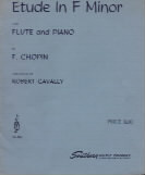 Chopin Study Fmin Flute Sheet Music Songbook