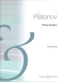 Platonov Thirty Studies Flute Sheet Music Songbook