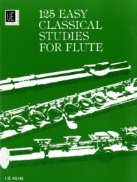 Vester 125 Easy Classical Studies Flute Sheet Music Songbook