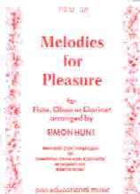 Melodies For Pleasure Hunt Flute,oboe Or Clarinet Sheet Music Songbook