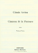Arrieu Chanson De La Pastoure Flute Sheet Music Songbook