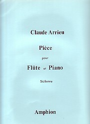 Arrieu Sicilienne Flute Sheet Music Songbook