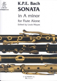 Bach Cpe Sonata Amin Flute Solo Sheet Music Songbook