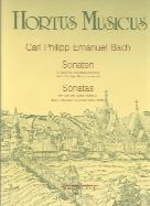 Bach Cpe Sonatas (2) G & Emin Flute Sheet Music Songbook