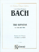 Bach Cpe Sonatas (4) G, Emin, Amin & D Flute Sheet Music Songbook