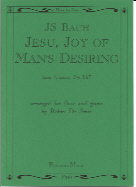 Bach Jesu Joy Of Mans Desiring No 147 Flute Sheet Music Songbook