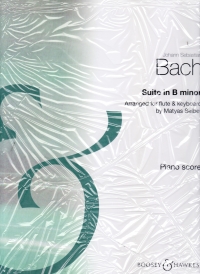 Bach Suite In Bmin Flute & Keyboard Sheet Music Songbook
