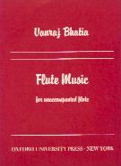 Bhatia Flute Music For Unaccompanied Flute Sheet Music Songbook