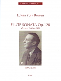 Bowen Sonata Op120 Flute & Piano Sheet Music Songbook