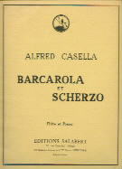 Casella Barcarola Et Scherzo Flute Sheet Music Songbook