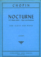Chopin Nocturne Op Posth C#min Flute Sheet Music Songbook