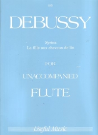 Debussy For Unaccompanied Flute Sheet Music Songbook