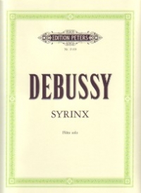 Debussy Syrinx Solo Flute Urtext Sheet Music Songbook