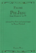 Faure Pie Jesu From Requiem Op48 Hesford Flute Sheet Music Songbook
