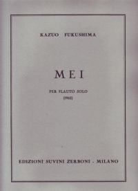 Fukushima Mei Flute Solo 1962 Sheet Music Songbook