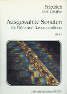 Frederick Great Selected Sonatas Bk1 Flute & Piano Sheet Music Songbook