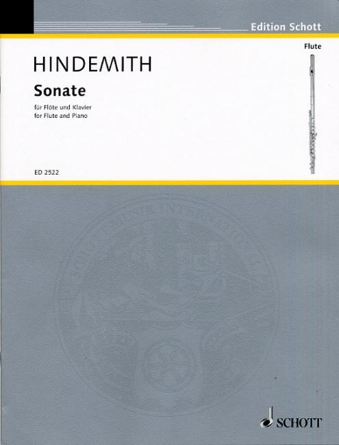 Hindemith Sonata (1936) Flute Sheet Music Songbook