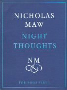 Maw Night Thoughts Flute Sheet Music Songbook