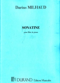 Milhaud Sonatine Flute & Piano Sheet Music Songbook