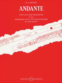 Mozart Andante C K315 Flute Sheet Music Songbook