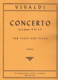 Vivaldi Concerto Cmin Fvi/11 Rv441 Op44/19 Flute Sheet Music Songbook