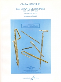 Koechlin Les Chants De Nectaire (complete) Flute Sheet Music Songbook