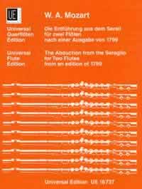 Mozart Abduction From The Seraglio Flute Duet Sheet Music Songbook