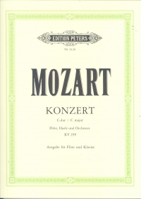 Mozart Concerto K299 C Flute & Harp Sheet Music Songbook