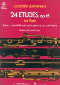 Andersen Studies (24) Op15 Flute Sheet Music Songbook
