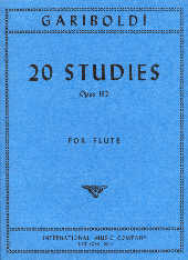 Garibaldi 20 Studies Op132 Flute Sheet Music Songbook