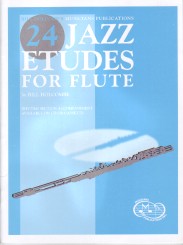 Holcombe 24 Jazz Etudes Flute Book Only Sheet Music Songbook