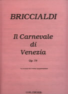 Briccialdi Carnival Of Venice Flute Sheet Music Songbook
