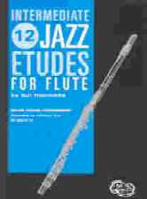 Holcombe 12 Intermediate Jazz Etudes Flute Bk Only Sheet Music Songbook