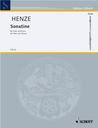 Henze Sonatina Flute Sheet Music Songbook