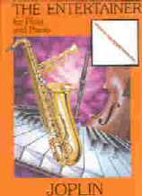 Entertainer Joplin Flute & Piano Sheet Music Songbook
