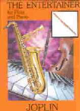 Entertainer Joplin Flute & Piano Sheet Music Songbook