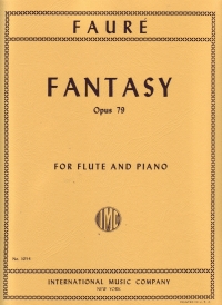 Faure Fantasia Op79 Flute Sheet Music Songbook
