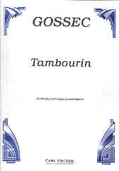 Gossec Tambourin Flute & Piano Sheet Music Songbook